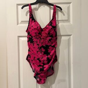 Aqua Green 1-Piece Swimsuit, Size XL